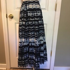JONES NEW YORK SZ 14W TIE DYE MIDI SKIRT LINED